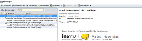 E-Mailvorschau CAS genesisWorld